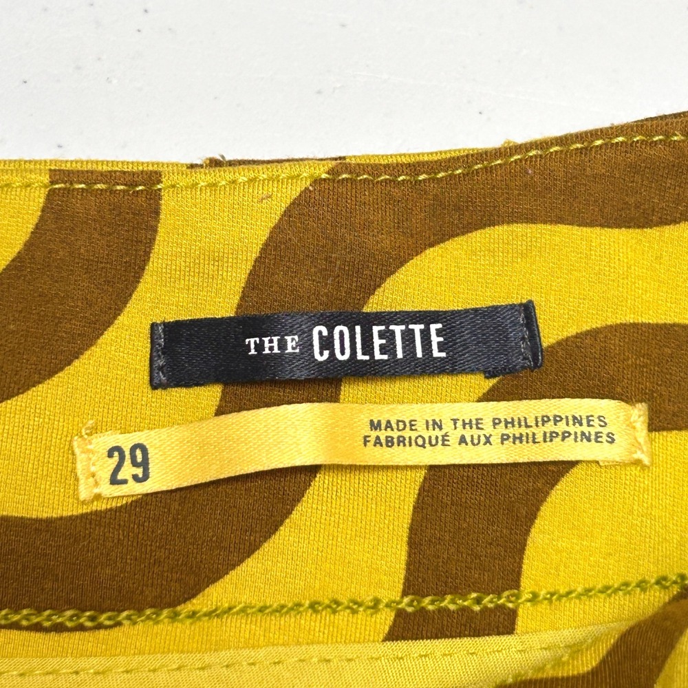 Anthropologie Maeve Colette Pants 29 Wave Print High Rise Wide Leg Crop - Picture 5 of 11